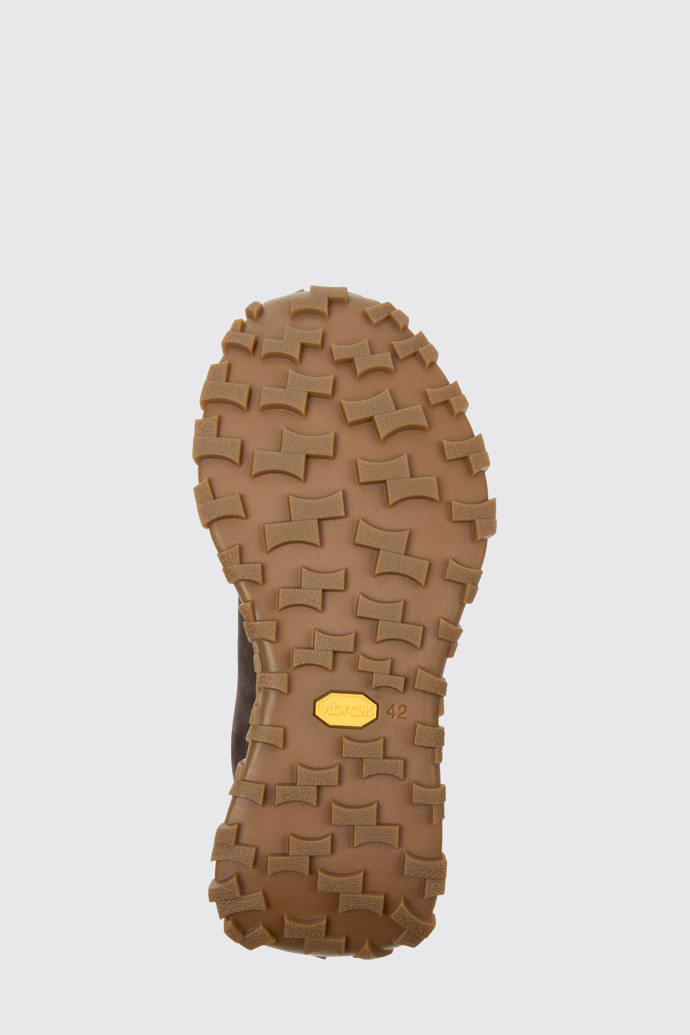 The sole of Drift Trail Brown Nubuck Sneakers for Men.