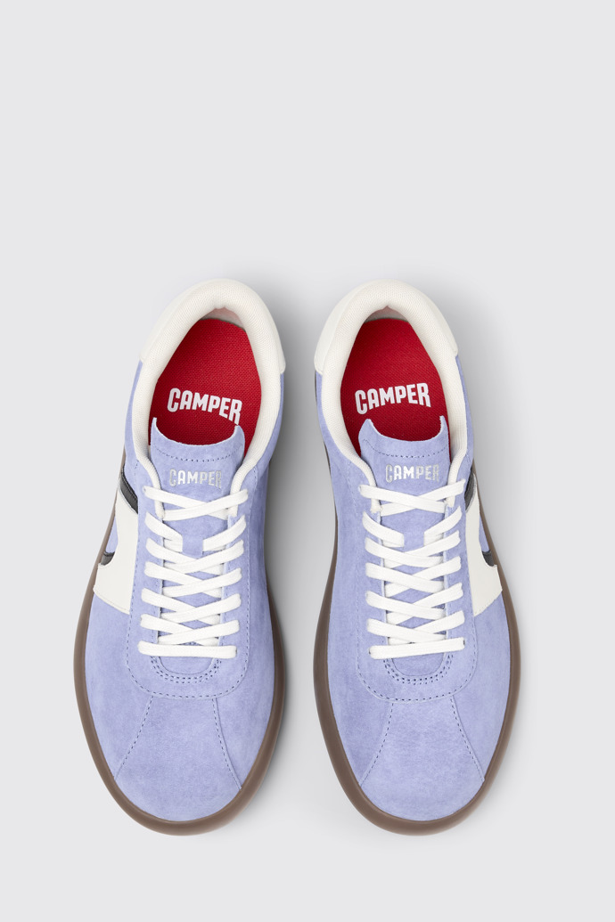 Overhead view of Pelotas Soller Multicolor Nubuck and Leather Sneakers for Men.