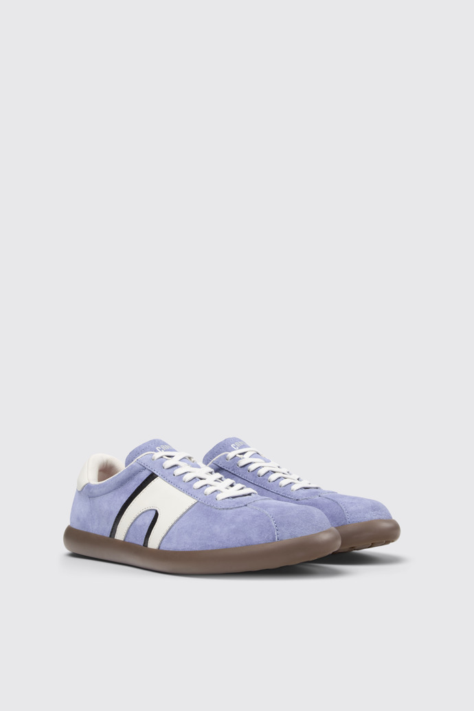 Front view of Pelotas Soller Multicolor Nubuck and Leather Sneakers for Men.