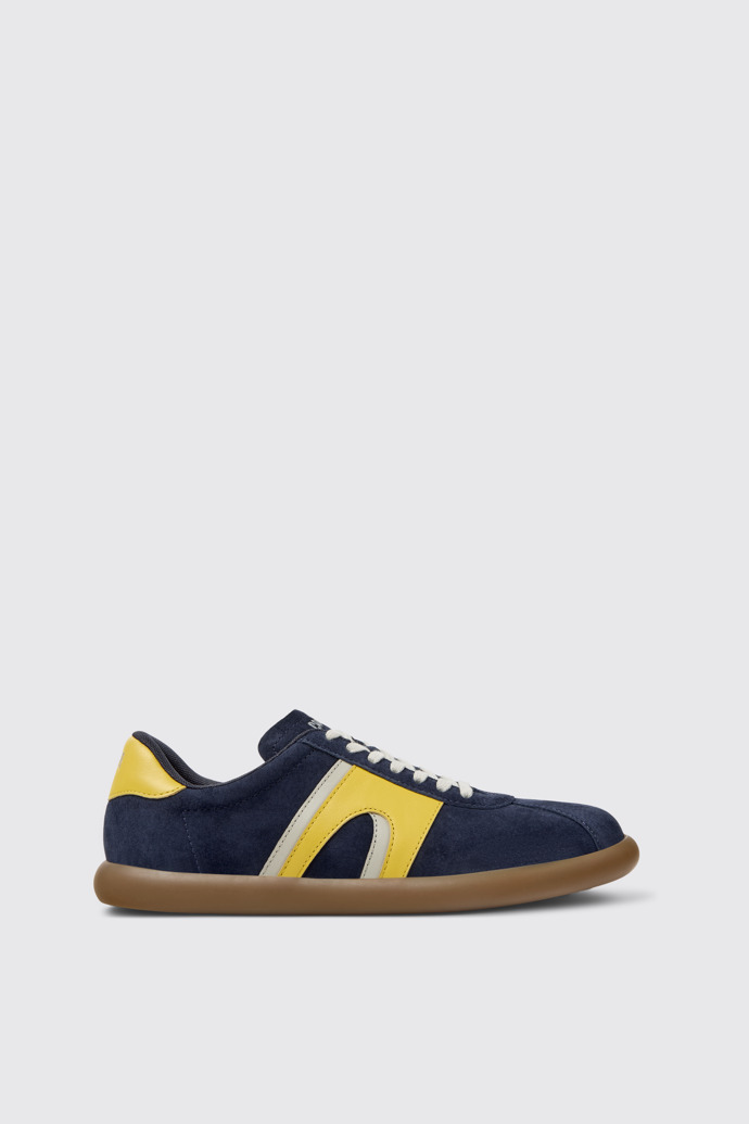 Side view of Pelotas Soller Multicolor Nubuck and Leather Sneakers for Men.