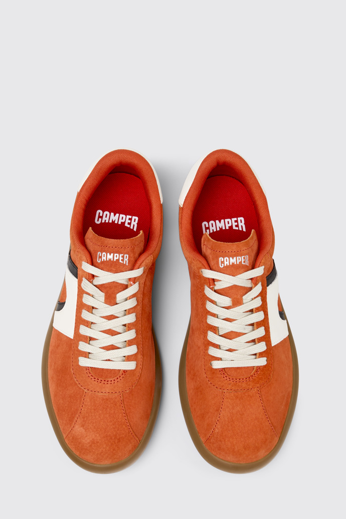 Overhead view of Pelotas Soller Multicolor Nubuck and Leather Sneakers for Men.