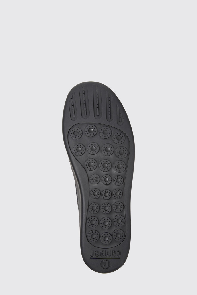 Peu Touring Chaussures en cuir noir pour homme.