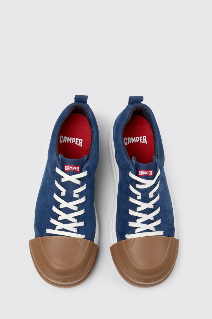 Junction Runner Baskets en nubuck bleu pour homme.