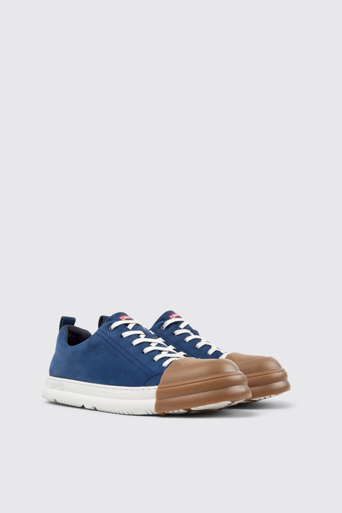 Junction Runner Baskets en nubuck bleu pour homme.