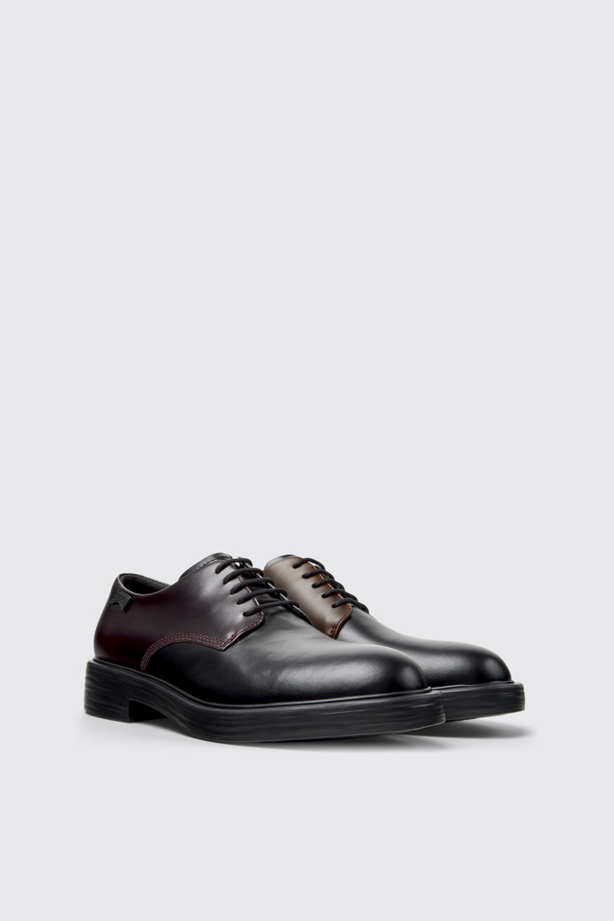Front view of Twins Multicolor Leather Shoes for Men.