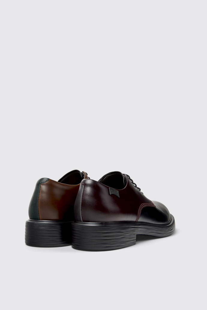 Back view of Twins Multicolor Leather Shoes for Men.