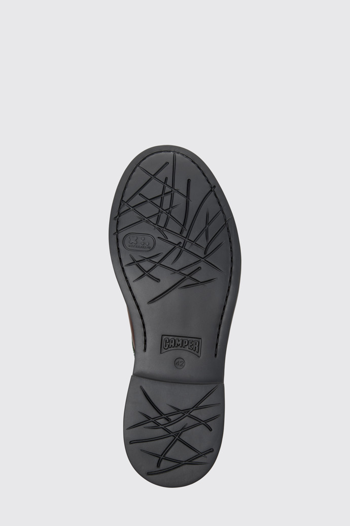 The sole of Twins Multicolor Leather Shoes for Men.