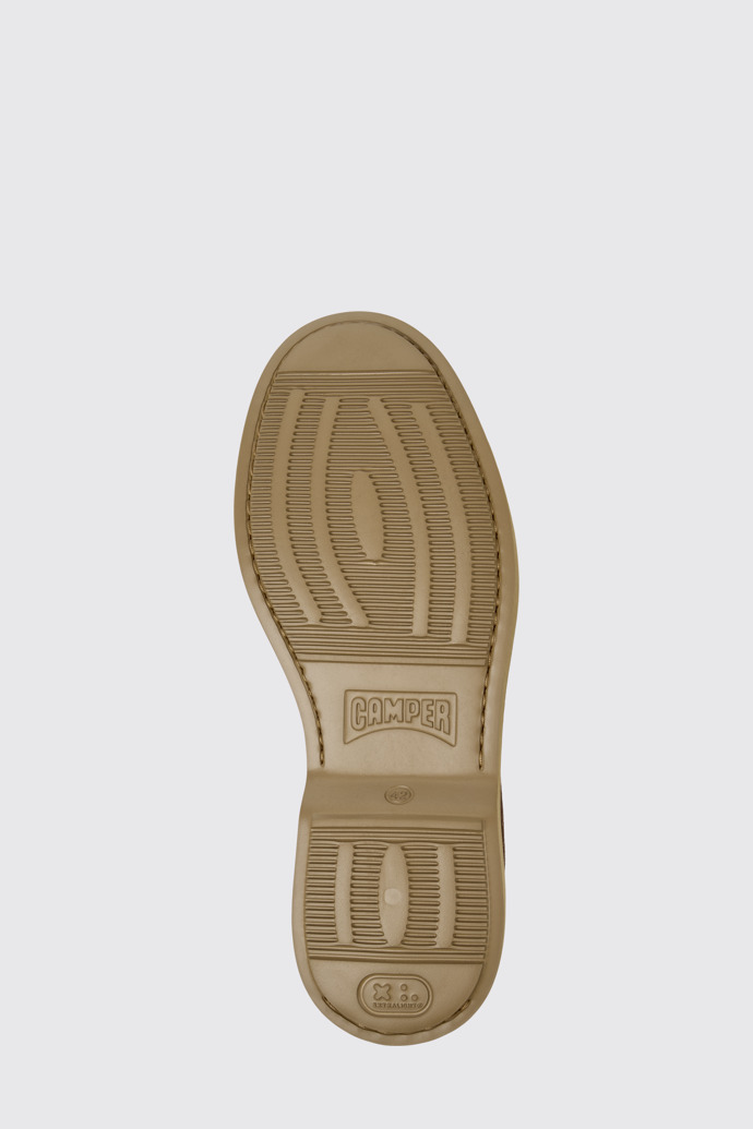 Norman Chaussures en cuir velours marron pour homme.