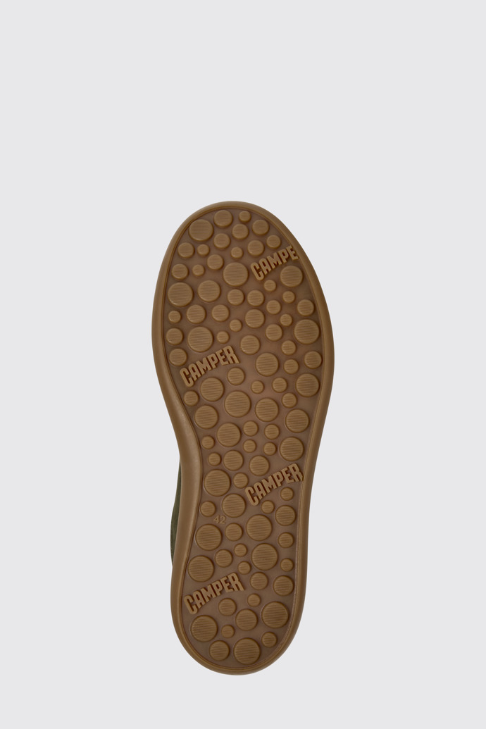 The sole of Pelotas Soller Green Nubuck Sneakers for Men.