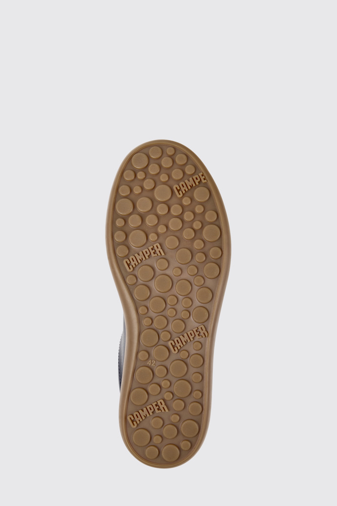 Pelotas Soller Baskets en cuir bleu pour homme.