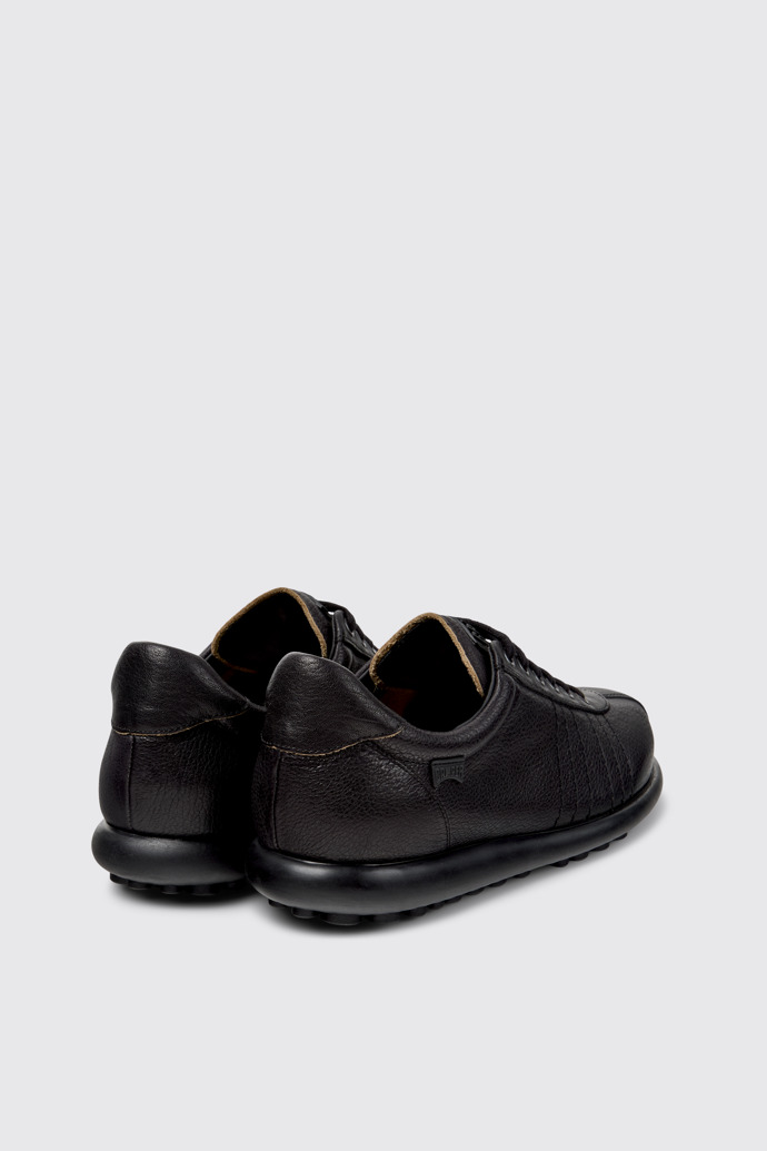Back view of Pelotas Black Leather Shoes for Men.