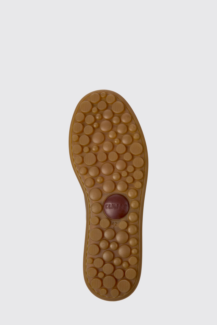 The sole of Pelotas Ariel Brown Leather and Nubuck Shoes for Men.