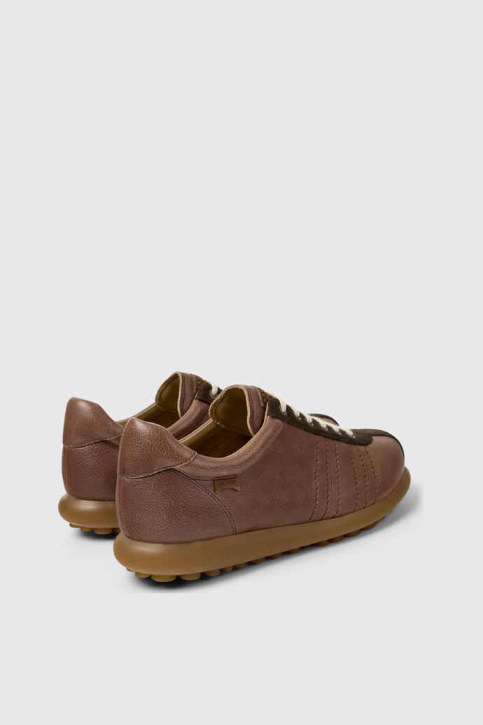 Back view of Pelotas Ariel Brown Leather and Nubuck Shoes for Men.