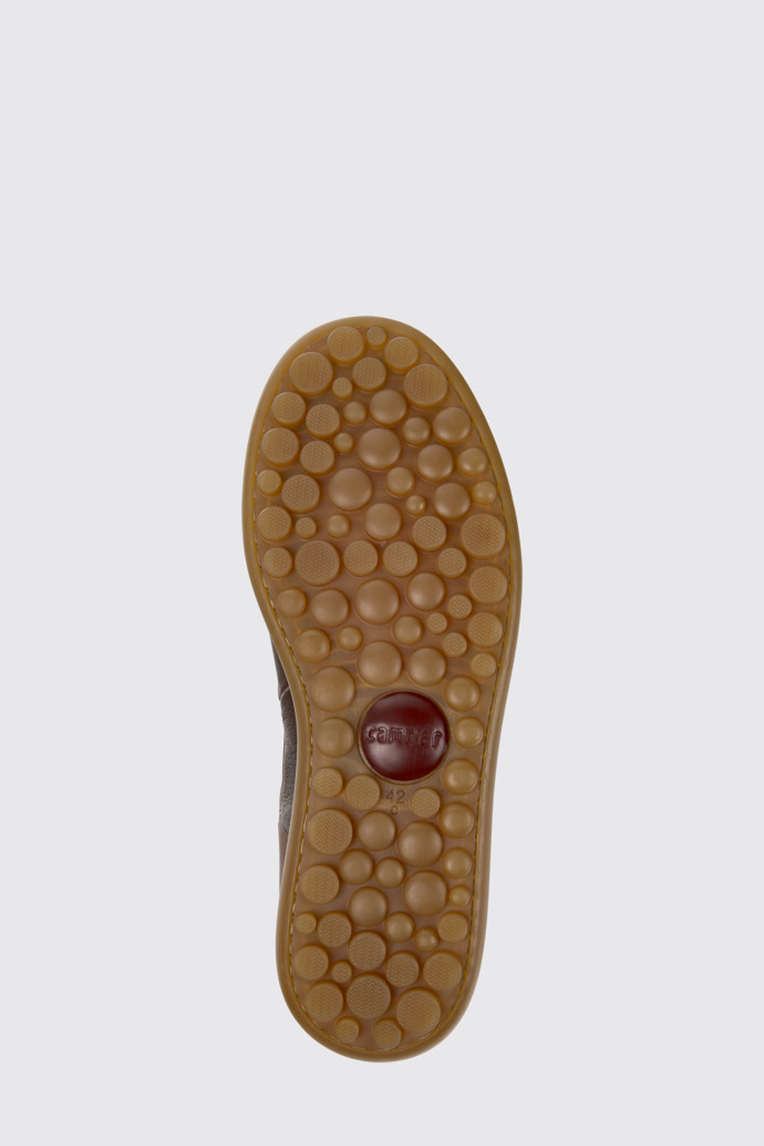 The sole of Twins Brown Leather Shoes for Men.