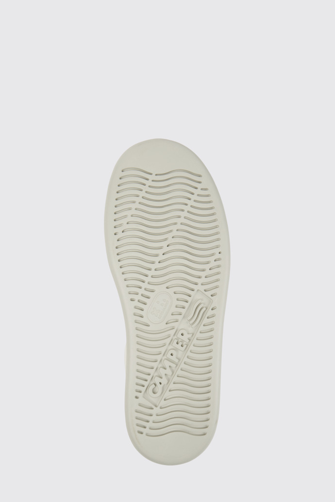 The sole of Runner White Leather and Nubuck Sneakers for Men.
