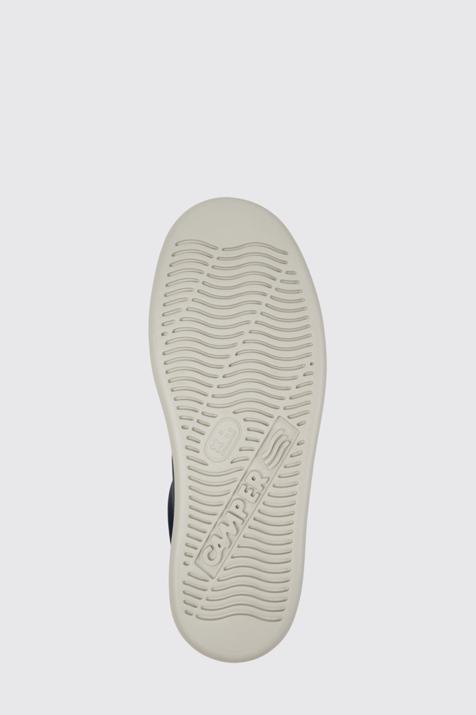 The sole of Runner Four Blue Leather and Nubuck Sneakers for Men.