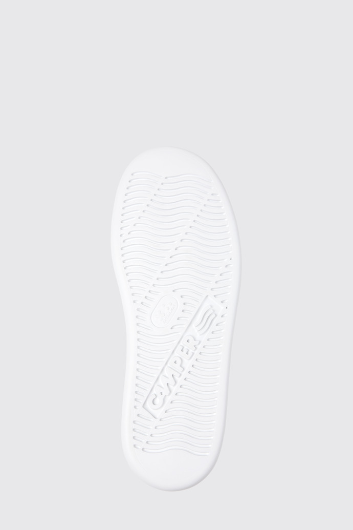 The sole of Runner Four White Leather Sneakers for Men.