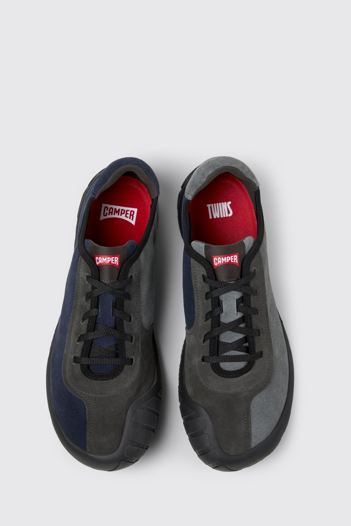 Twins Baskets en nubuck multicolore pour homme.