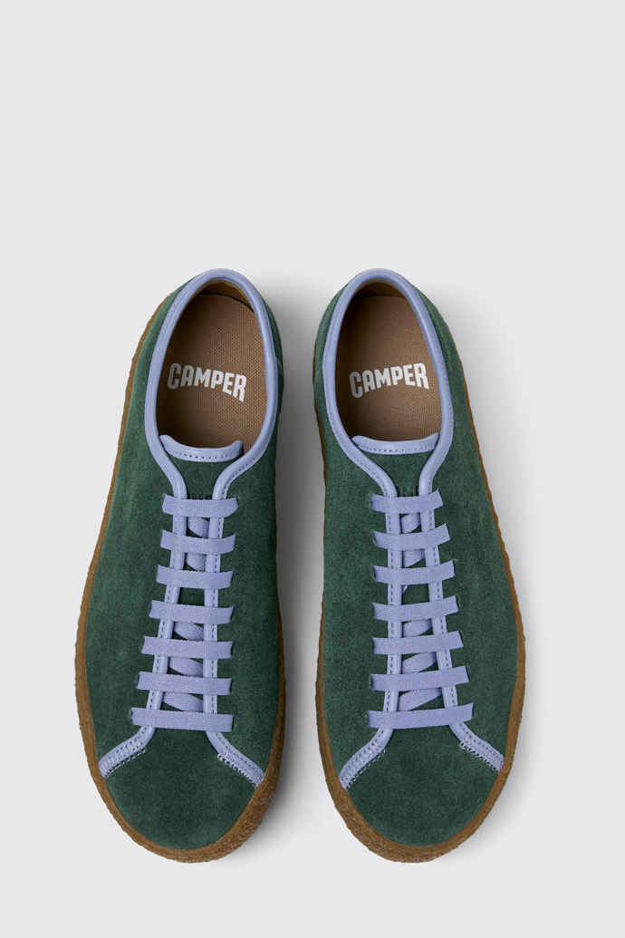 Peu Terreno Zapatos multicolores de afelpado y piel para hombre.
