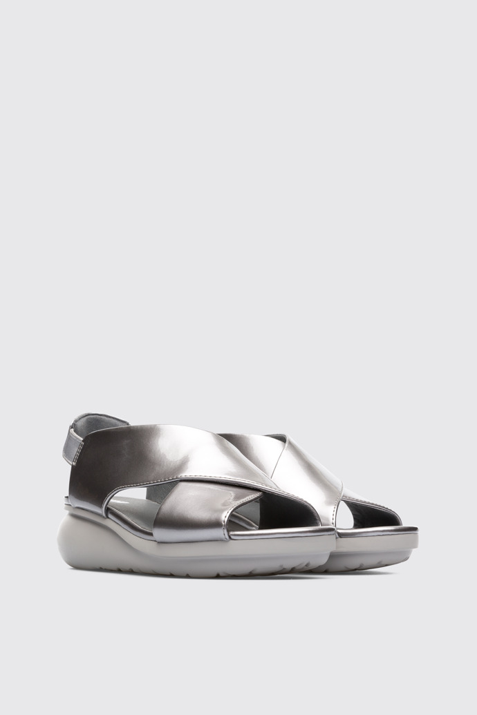 Front view of Balloon Grey Sandals for Women