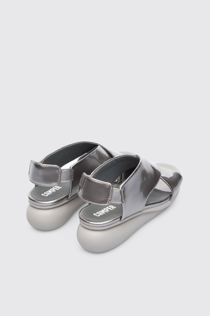 Back view of Balloon Grey Sandals for Women