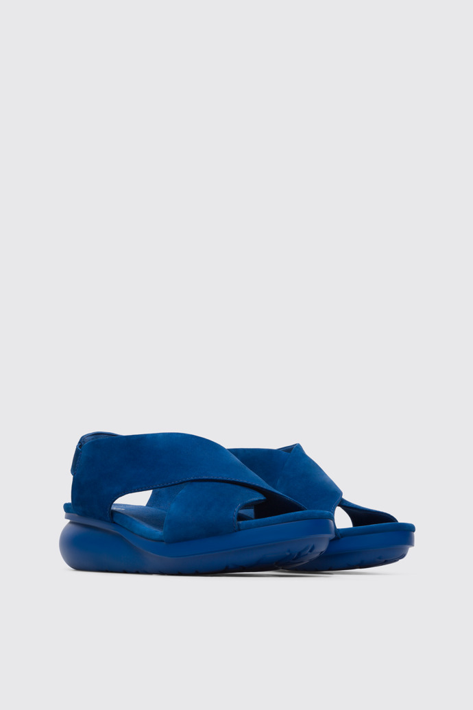 Front view of Balloon Blue Sandals for Women