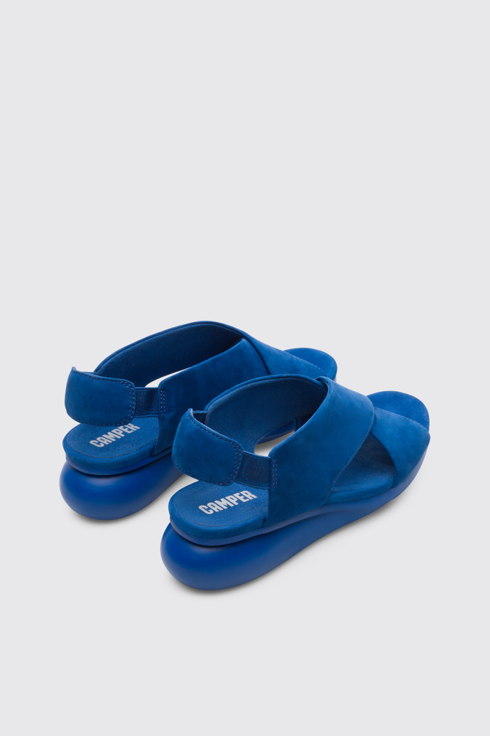 Back view of Balloon Blue Sandals for Women