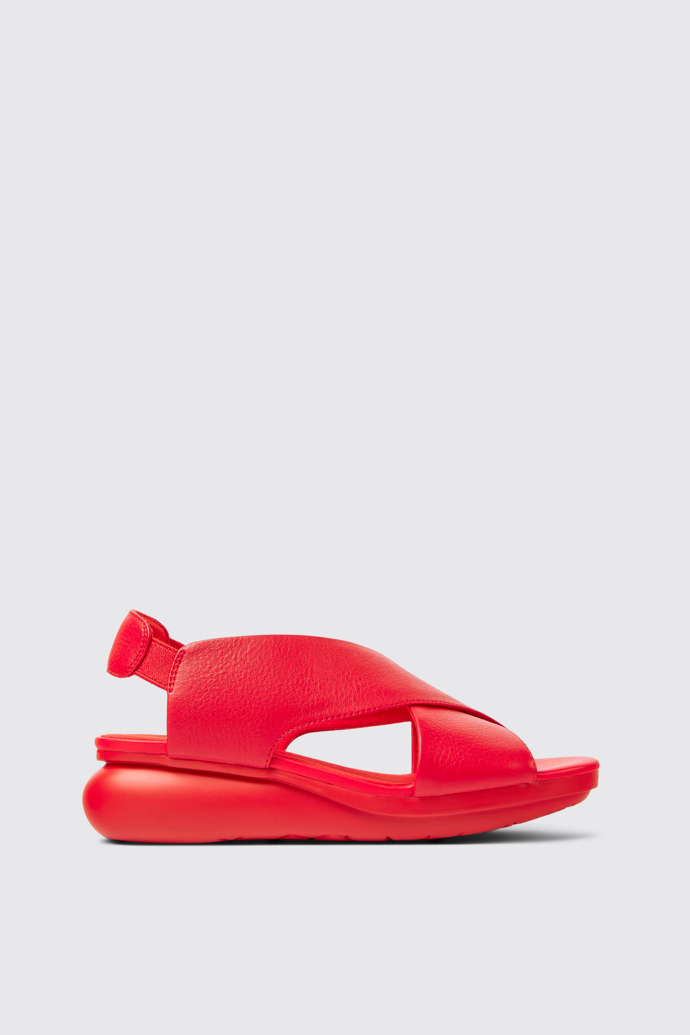 Balloon Sandalias de piel en color rojo para mujer