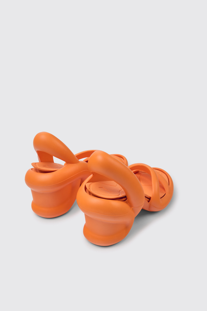 Back view of Kobarah Orange unisex sandals