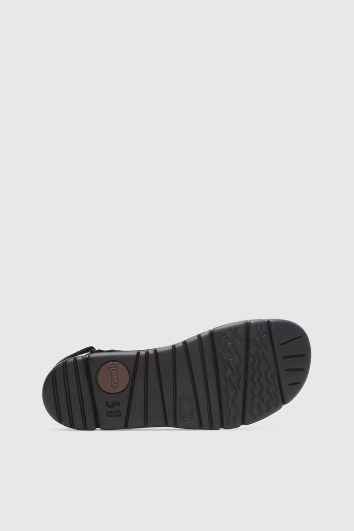 The sole of Oruga Black Sandals for Women