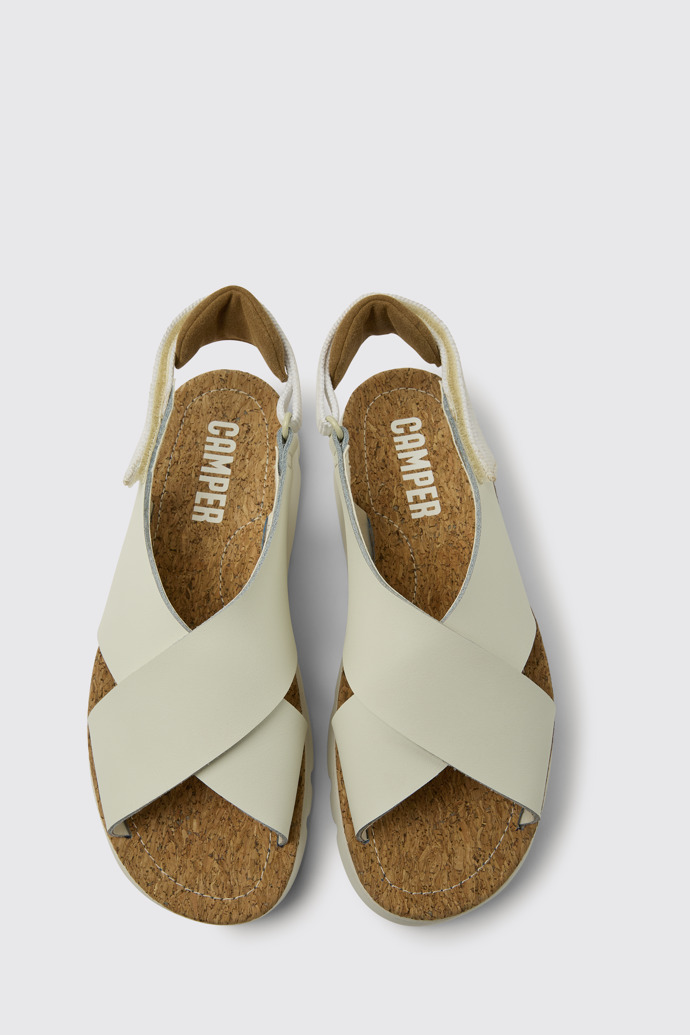 Oruga Sandalias de PET reciclado y piel para mujer