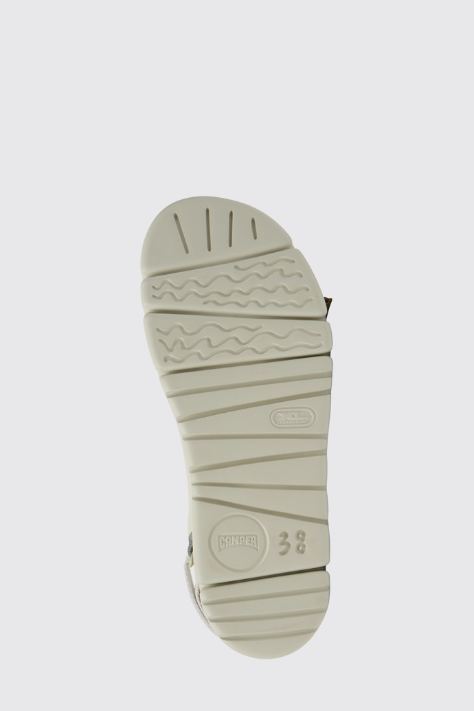 Oruga Sandalias de PET reciclado y piel para mujer