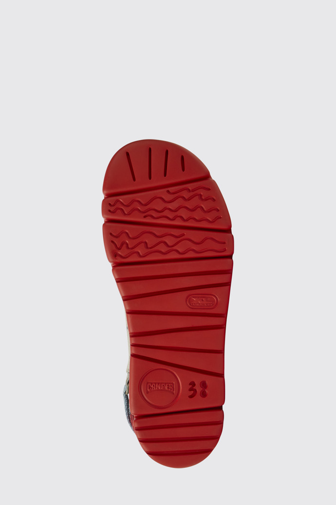 The sole of Oruga Multicolored sandals for women