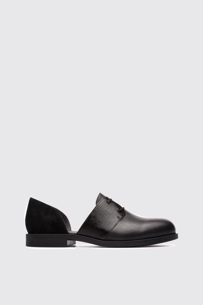 Side view of Bowie Black Formal Shoes for Women