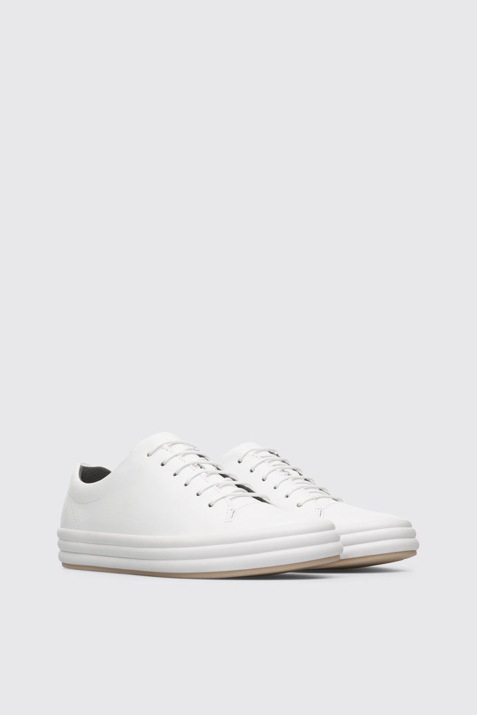 Front view of Hoops Women's white sneaker
