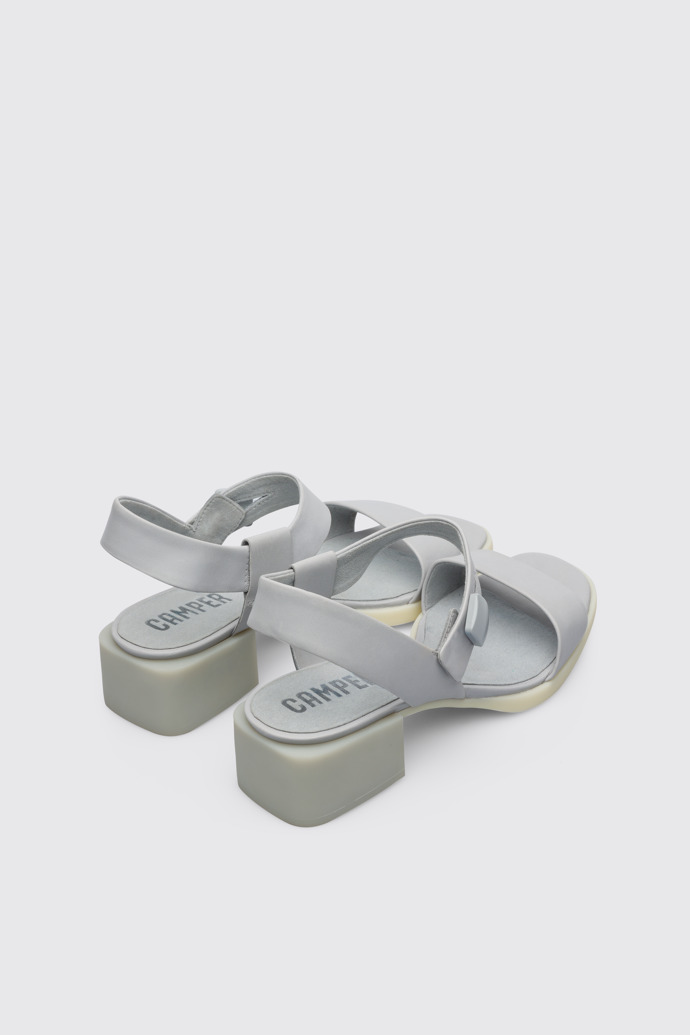 Back view of Kobo Light grey sandal for women