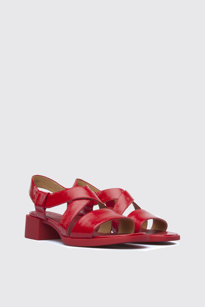 Front view of Kobo Red Sandals for Women