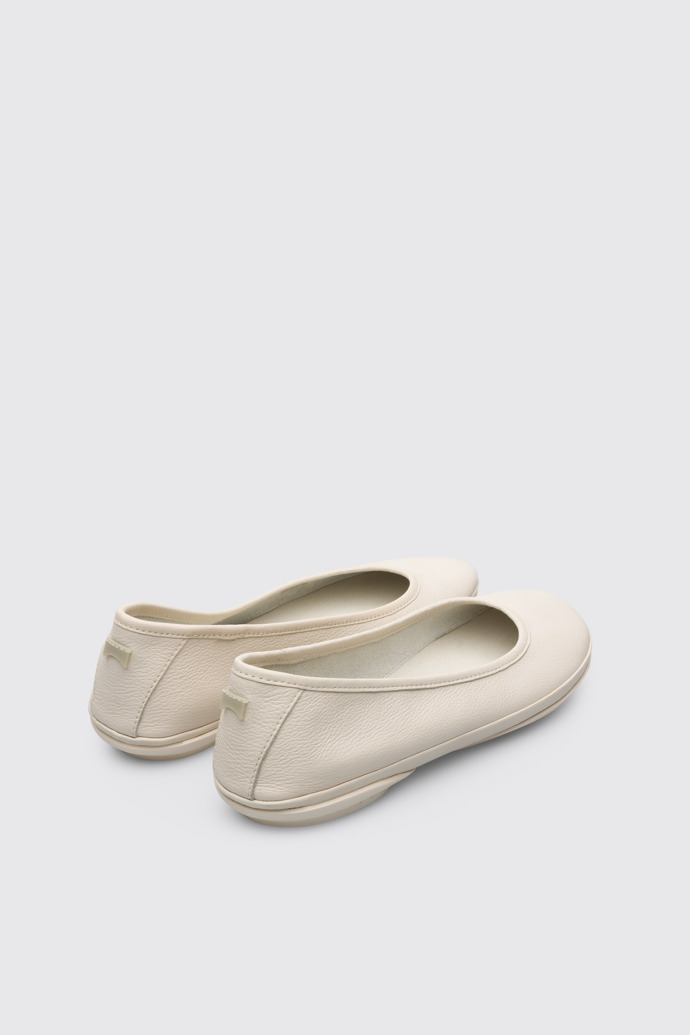 Back view of Right Beige Ballerinas for Women
