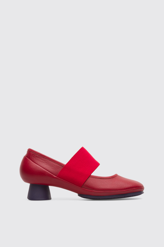 Side view of Alright Red Heels for Women