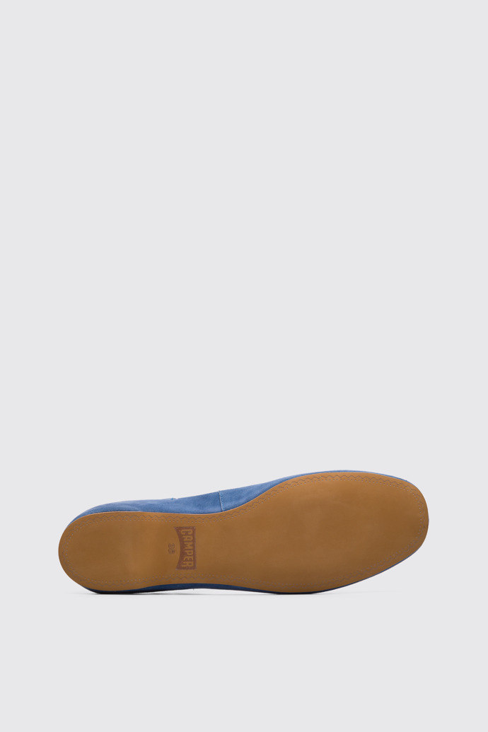 The sole of Serena Blue Flat Shoes for Women