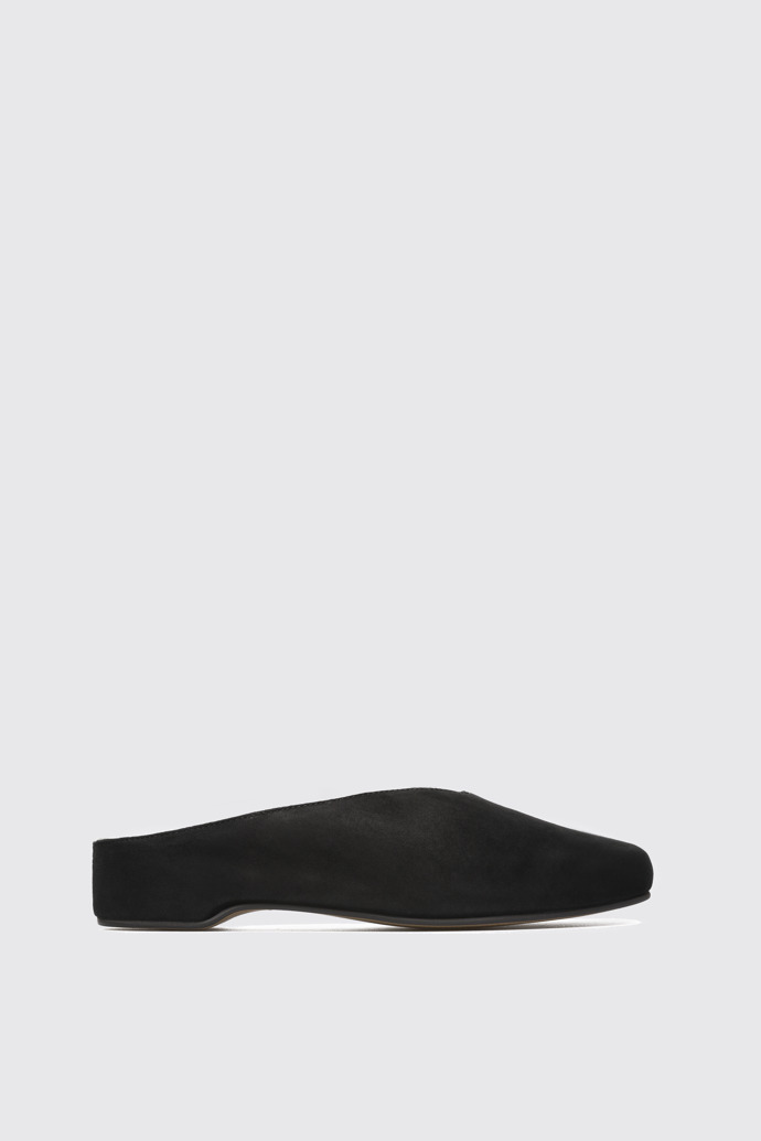 Side view of Serena Black Ballerinas for Women