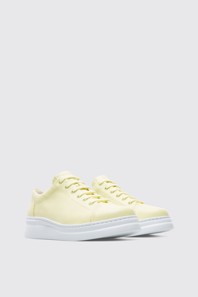 Front view of Runner Up Yellow Sneakers for Women