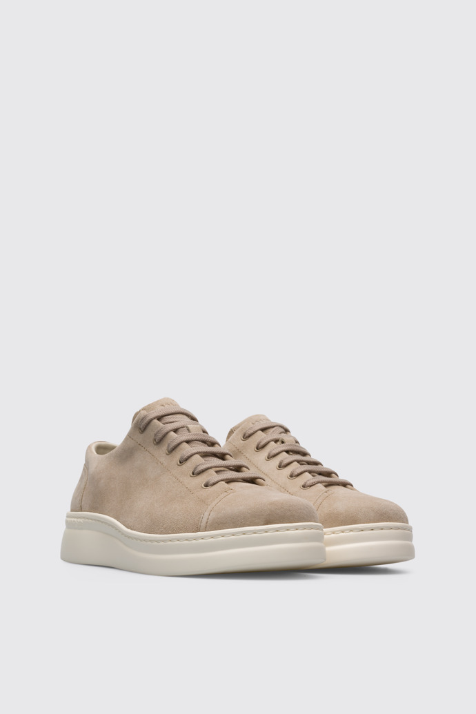 Front view of Runner Up Beige Sneakers for Women