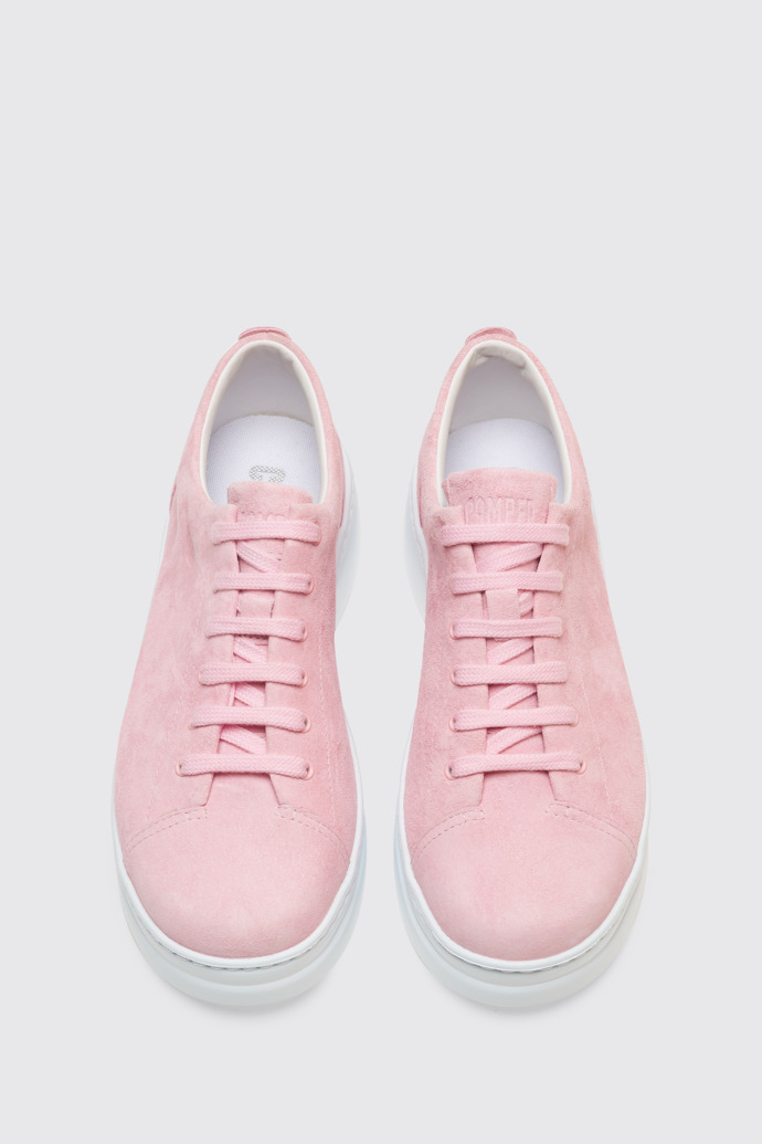 Overhead view of Runner Up Pink Sneakers for Women