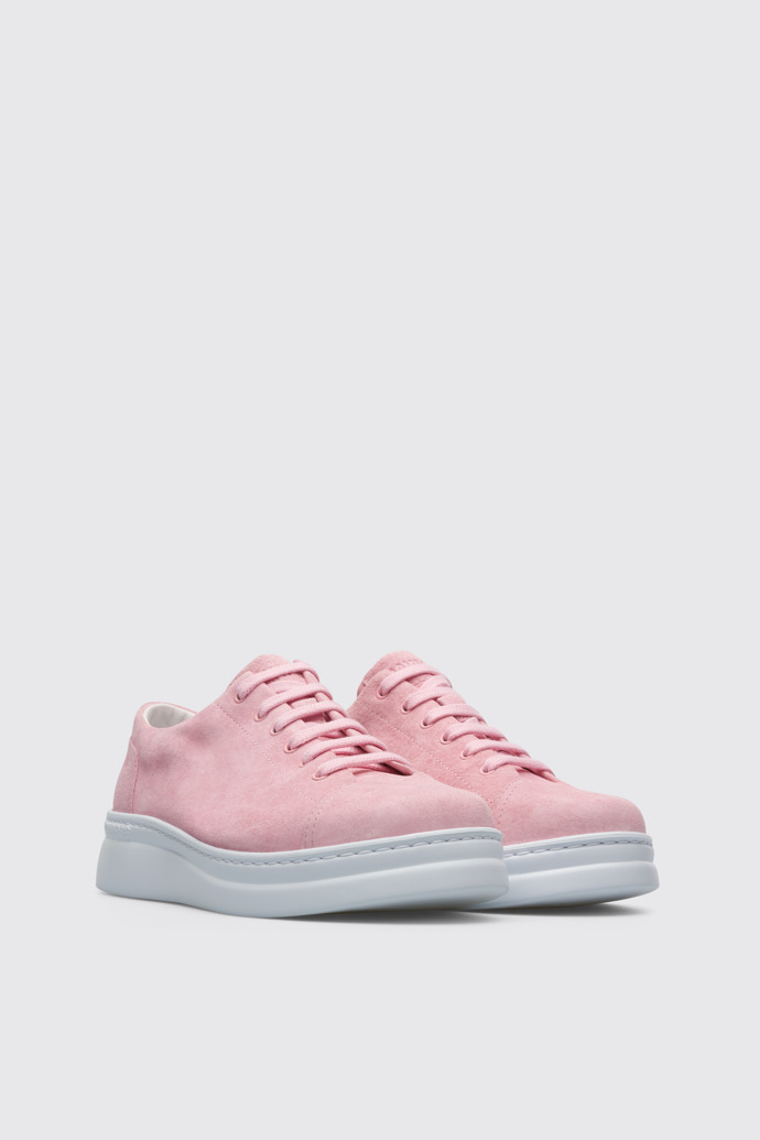 Front view of Runner Up Pink Sneakers for Women