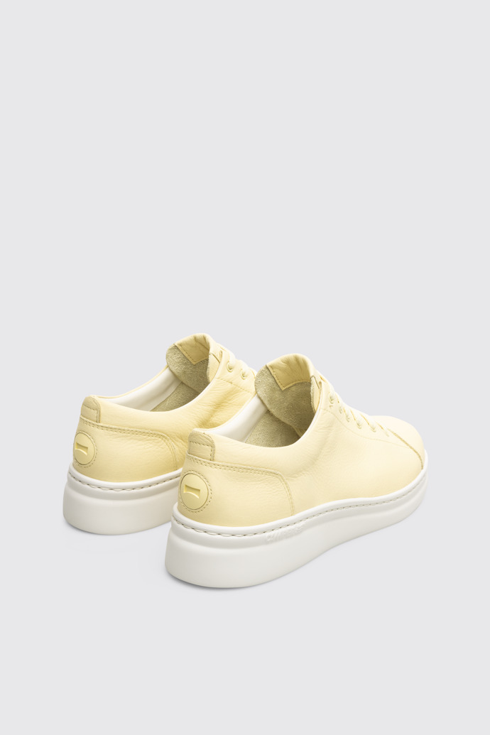 Back view of Runner Up Yellow sneaker for women
