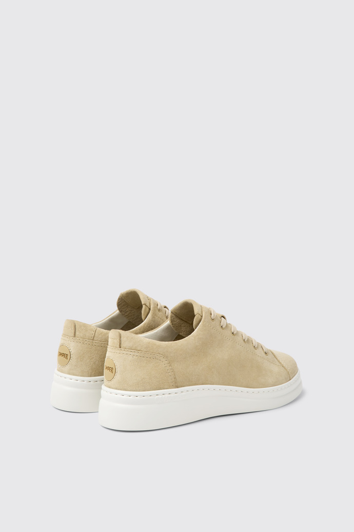 Back view of Runner Up Beige Nubuck Women's Sneakers.