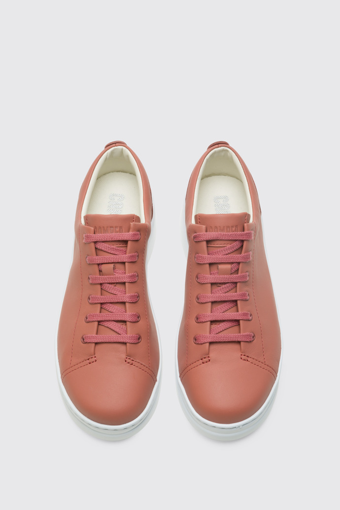 Overhead view of Runner Up Red-brown sneaker for women
