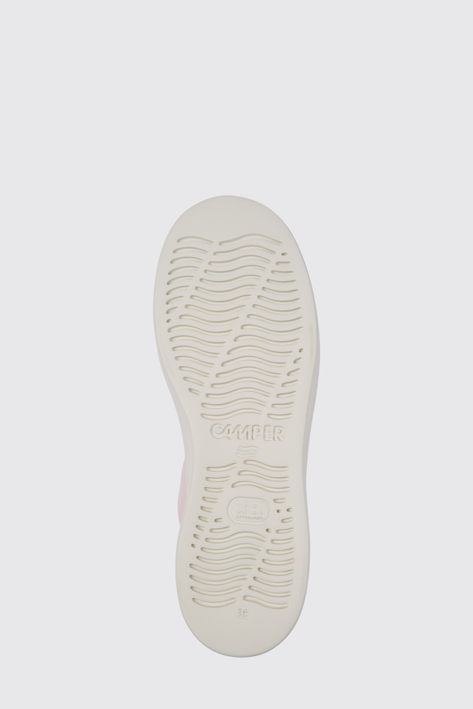 The sole of Runner Up Pink leather sneakers for women