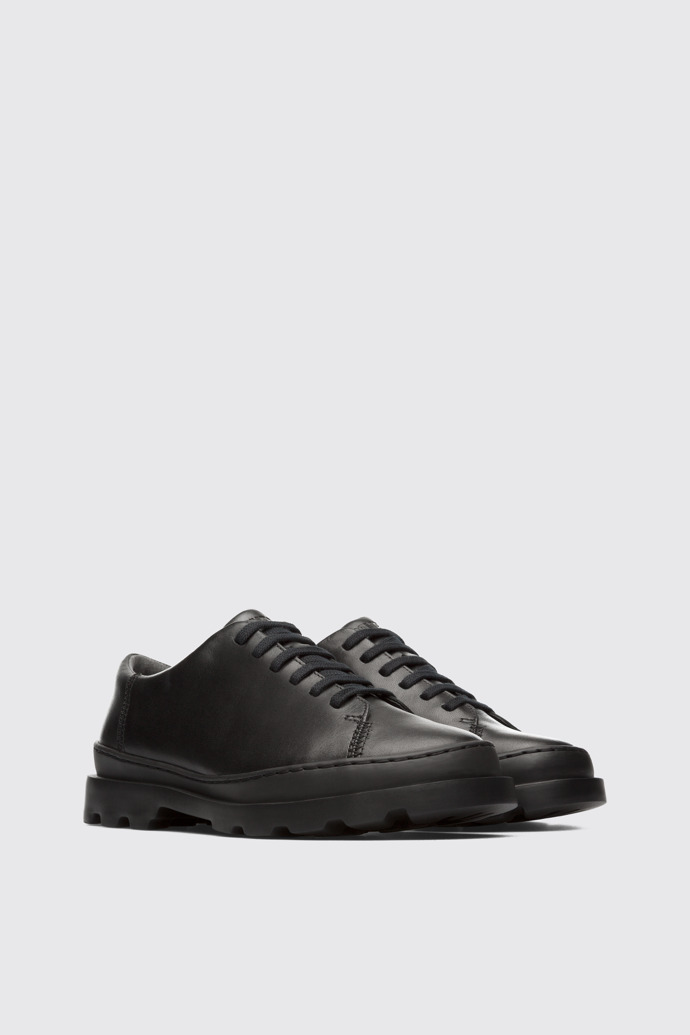 Front view of Brutus Black Formal Shoes for Women